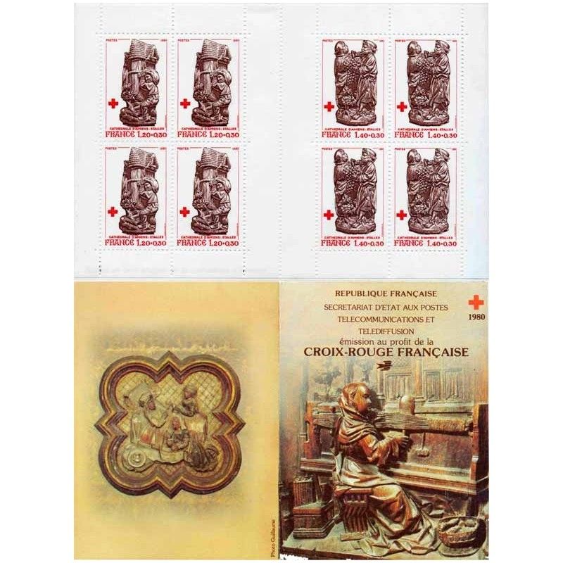 Carnet de timbres Croix-Rouge 1980 neuf**.