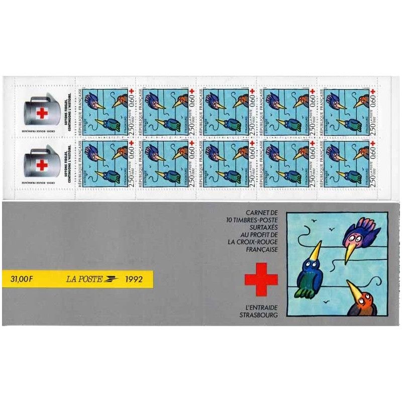 Carnet de timbres Croix-Rouge 1992 neuf**.