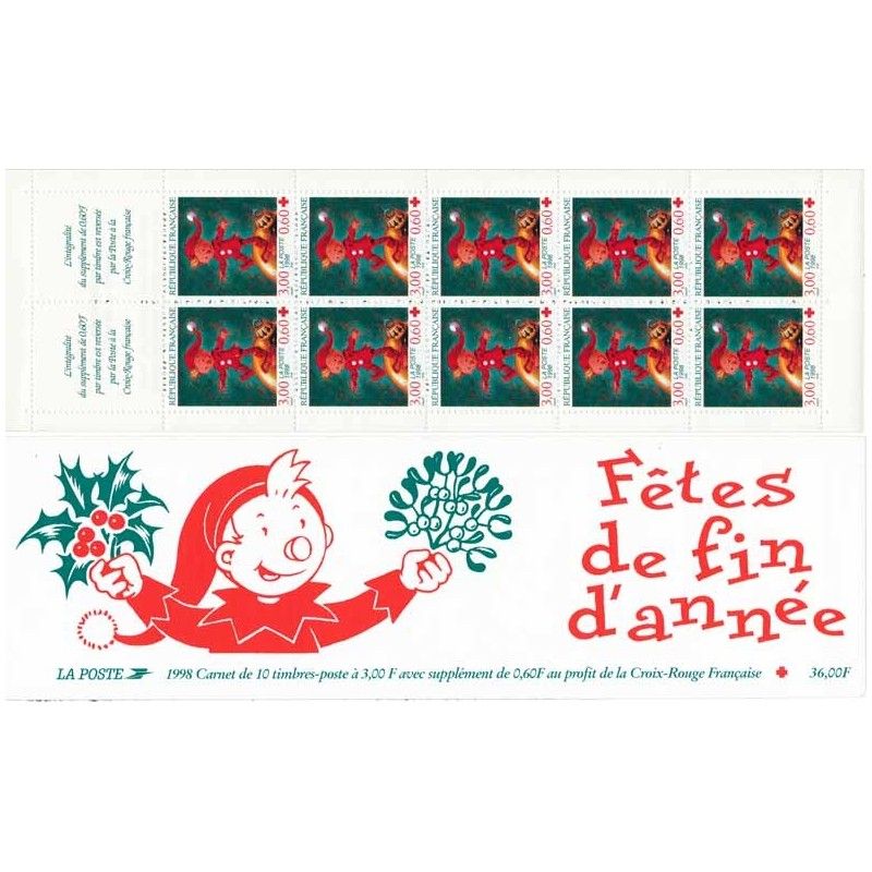 Carnet de timbres Croix-Rouge 1998 neuf**.