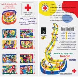 Carnet de timbres Croix-Rouge 2017.