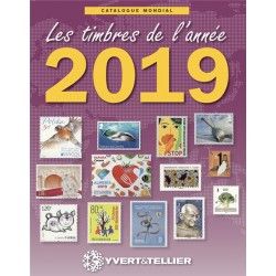 Catalogue Mondial des Nouveautés de timbres 2019 en couleurs.