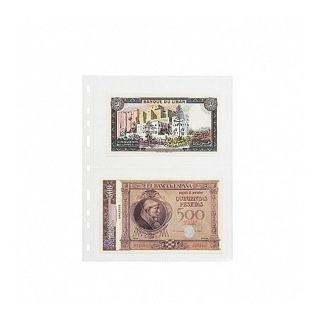 Reliure à Anneaux Pour Cartes Postales - 20 Pochettes (40 Cartes) - Vert Cuir