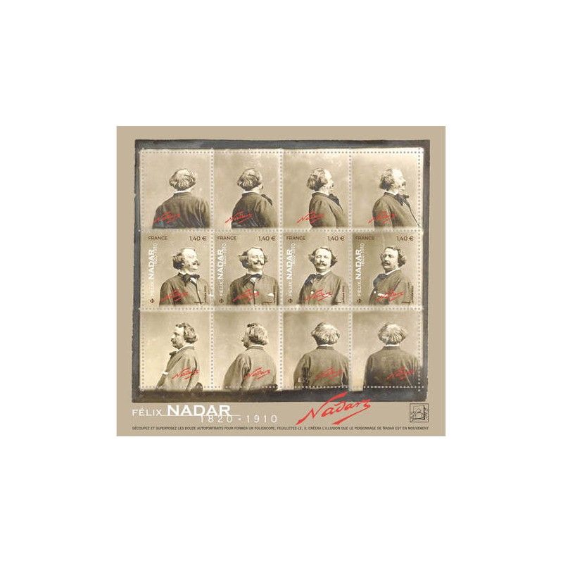 Feuillet de 4 timbres Félix Nadar N°F5392 neuf**.
