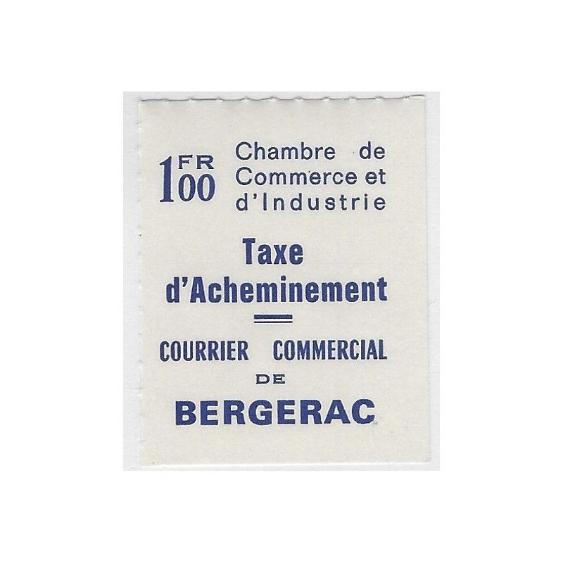 Timbre de grève Bergerac N° 31 neuf.