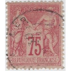 Type Sage timbre de France N°81 oblitéré.