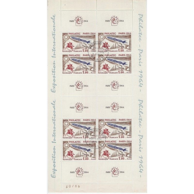 Bloc-feuillet de timbres N°6 - Philatec oblitéré.