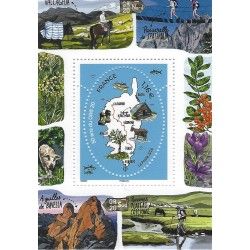 Bloc-feuillet de timbre N°149 Parcours du GR20 neuf**.