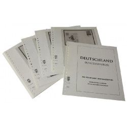 Feuilles préimprimées Lindner-T Allemagne Entiers postaux philatéliques 2017-2024.