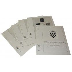 Feuilles préimprimées Lindner-T Croatie Timbres de surcharge obligatoire 1991-2008.