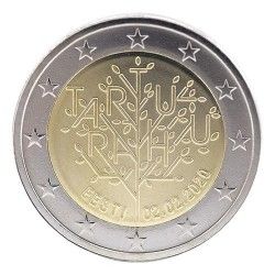 2 euros commémorative Estonie 2020 - Traité de paix de Tartu.