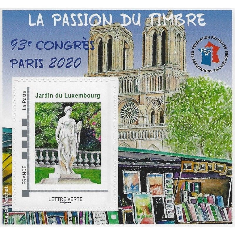 Feuillet souvenir de la FFAP N°17 Notre Dame de Paris 2020.