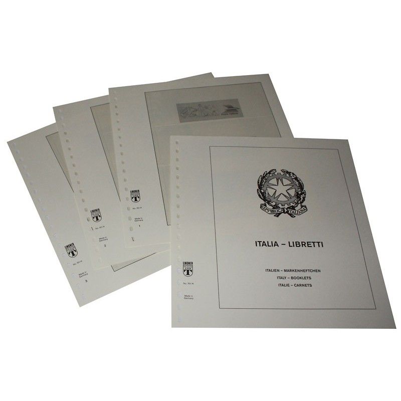 Feuilles préimprimées Lindner-T Italie Carnets 1989-2004.