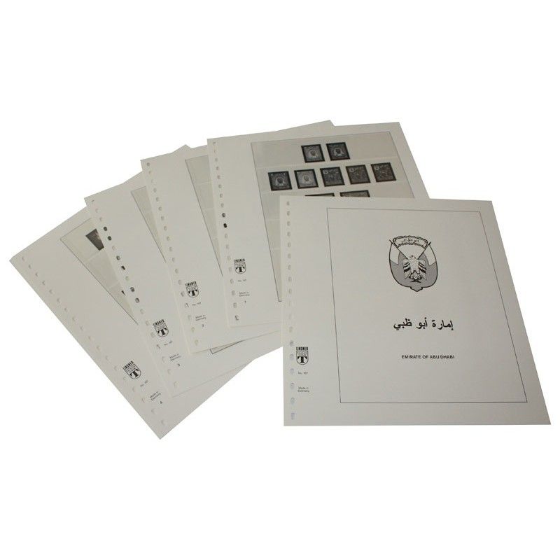 Feuilles pré imprimées Lindner-T Abu Dhabi 1964-1972.