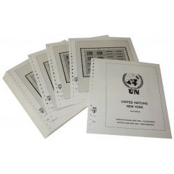 Feuilles préimprimées Lindner-T Nations Unies New York Série Drapeaux 2001-2024. Feuilles préimprimées Lindner-T Nations Unies New York Série Drapeaux 2001-2024.