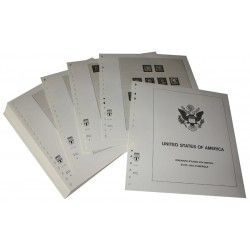 Feuilles préimprimées Lindner-T USA Timbres franchise postale 1990-1994.