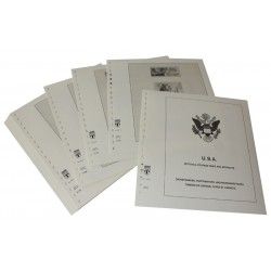 Feuilles préimprimées Lindner-T USA Timbres de service carnets distributeur 1993-2000.