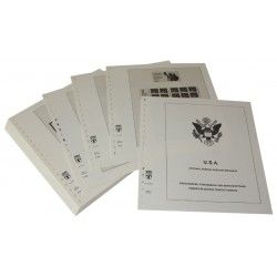 Feuilles préimprimées Lindner-T USA Carnets et timbres de distributeur 2001-2008.