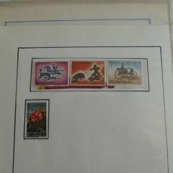 Collection de timbres d'Europe oblitérés en album.