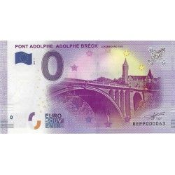 Billet Euro souvenir Pont Adolphe Bréck 2017 neuf SUP.