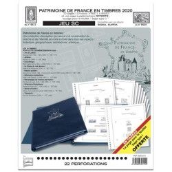 Jeux SC Yvert blocs Patrimoine de France en timbres 2020.