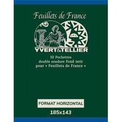 Pochettes doubles soudure 185 x 143 mm pour Feuillets de France.