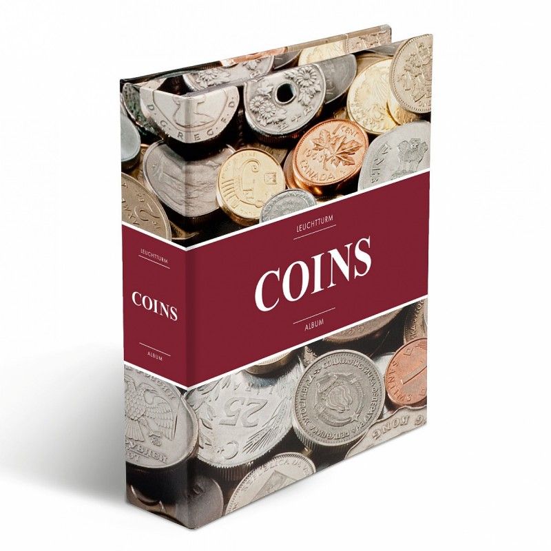 Album Optima Coins pour 152 monnaies de collection.