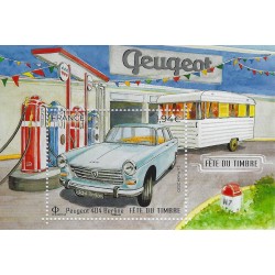 Feuillet de timbre Peugeot 404 Berline F5391 neuf**.