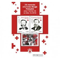 Feuillet de 3 timbres Croix-Rouge Française F5430 neuf**.