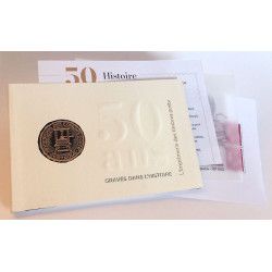 Livret de timbres 50 ans gravés dans l'histoire N°4024.