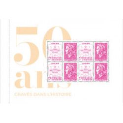Livret de timbres 50 ans gravés dans l'histoire N°4024.