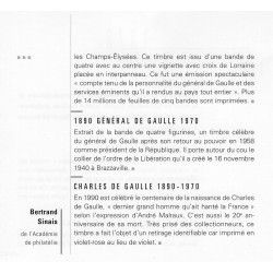 Feuillet de 4 timbres Charles de Gaulle N°F5446 neuf**.