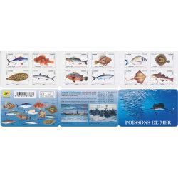 Timbres autoadhésifs de France N°1683-1694, Poissons de mer.
