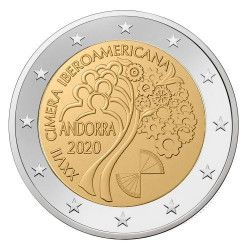 2 euros commémorative Andorre BU 2020 - Sommet Ibérico-Américain.