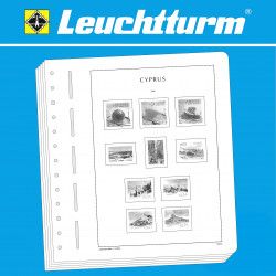 Feuilles pré imprimées Leuchtturm Chypre 1880-1955.