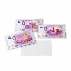 Pochettes de protection en PVC pour billets Euro Souvenir.