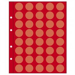 Recharges-plateaux Initia pour 40 pièces de 2 euros commémoratives.