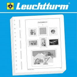 Feuilles pré imprimées Leuchtturm Autriche 1990-1999.