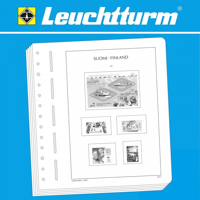 Feuilles pré imprimées Leuchtturm Finlande 1963-1989.