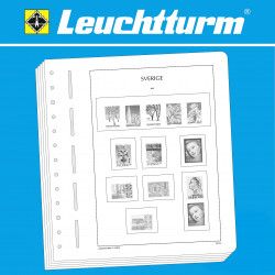 Feuilles pré imprimées Leuchtturm Suède 1970-1979.