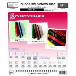 Jeux SC France blocs souvenirs 2020 avec pochettes de protection.