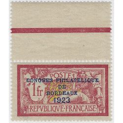 Congrès philatélique de Bordeaux timbre de France N°182 neuf** Bdf TB.