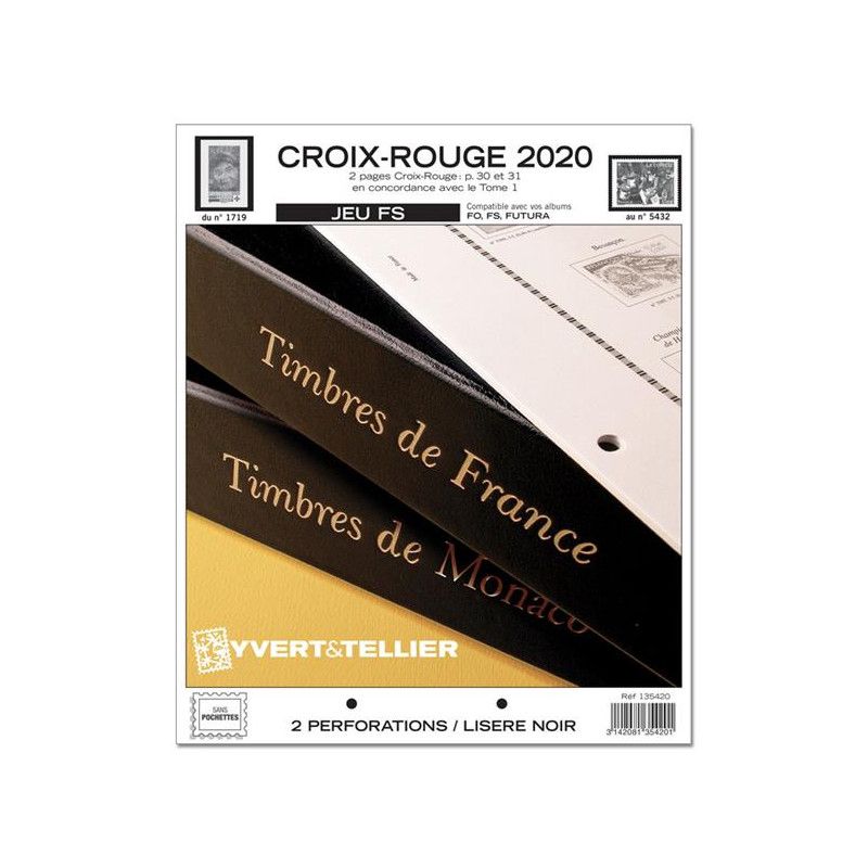 Jeux FS France timbres Croix-Rouge 2020.