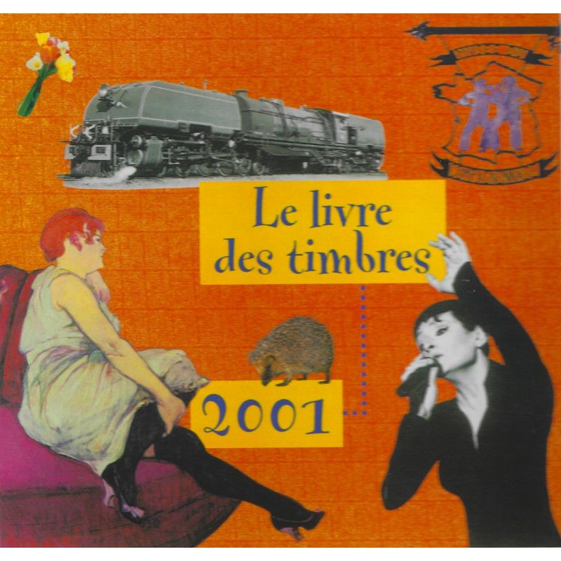 Livre des timbres de France de l'année 2001.