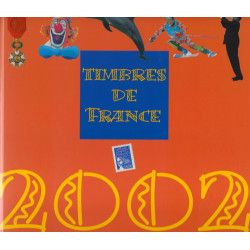 Livre des timbres de France de l'année 2002.