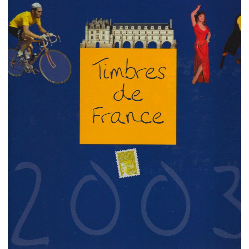 Livre des timbres de France de l'année 2003.