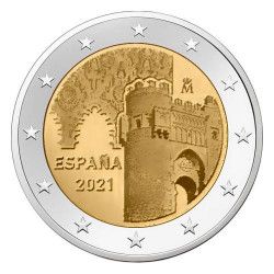 2 euros commémorative Espagne 2021 - Vieille Ville de Tolède.