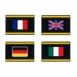 Signettes drapeaux pays pour albums de collection de timbres.