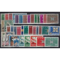 Europa-CEPT timbres d'année 1963 complet neuf**.