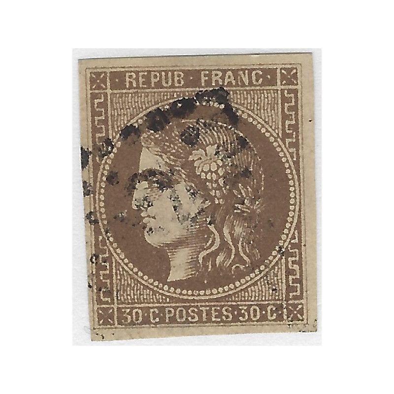 Bordeaux timbre de France N° 47 oblitéré.