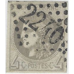 Bordeaux timbre de France N° 41B oblitéré.